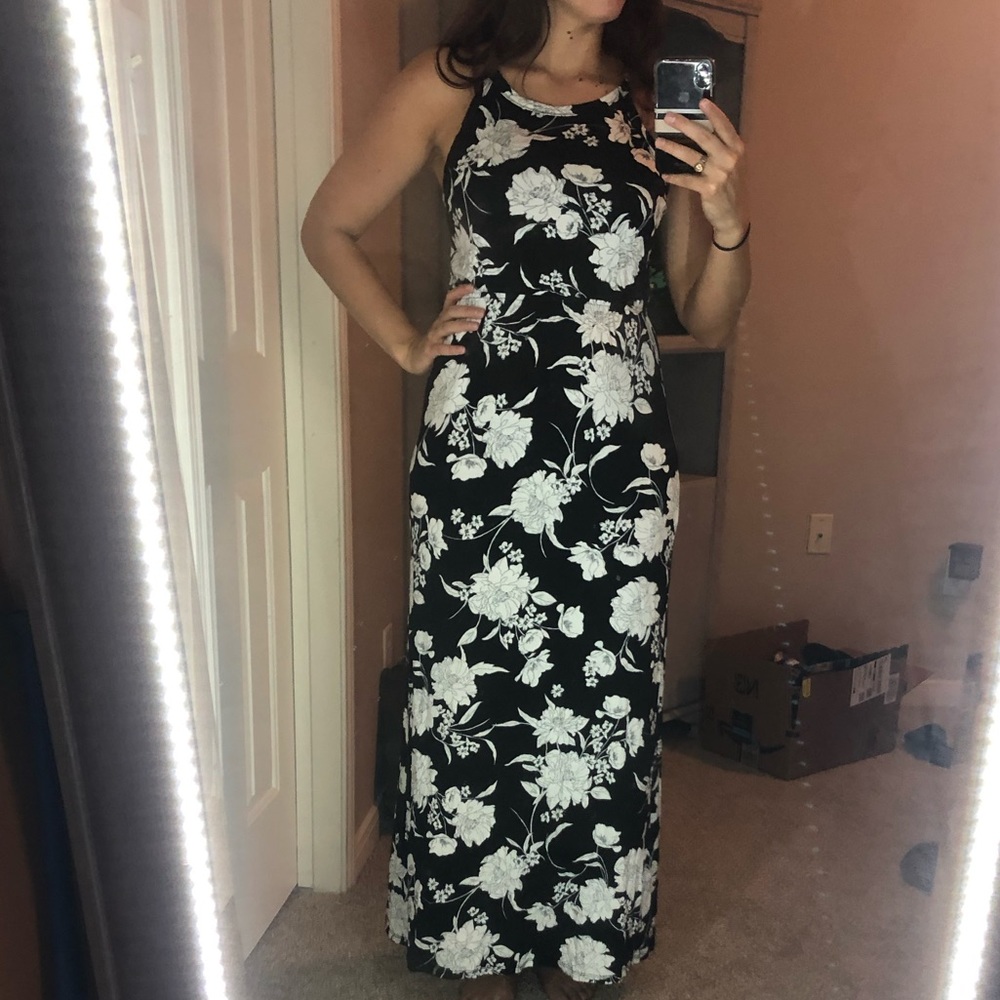 Papermoon Black/White Maxi Dress